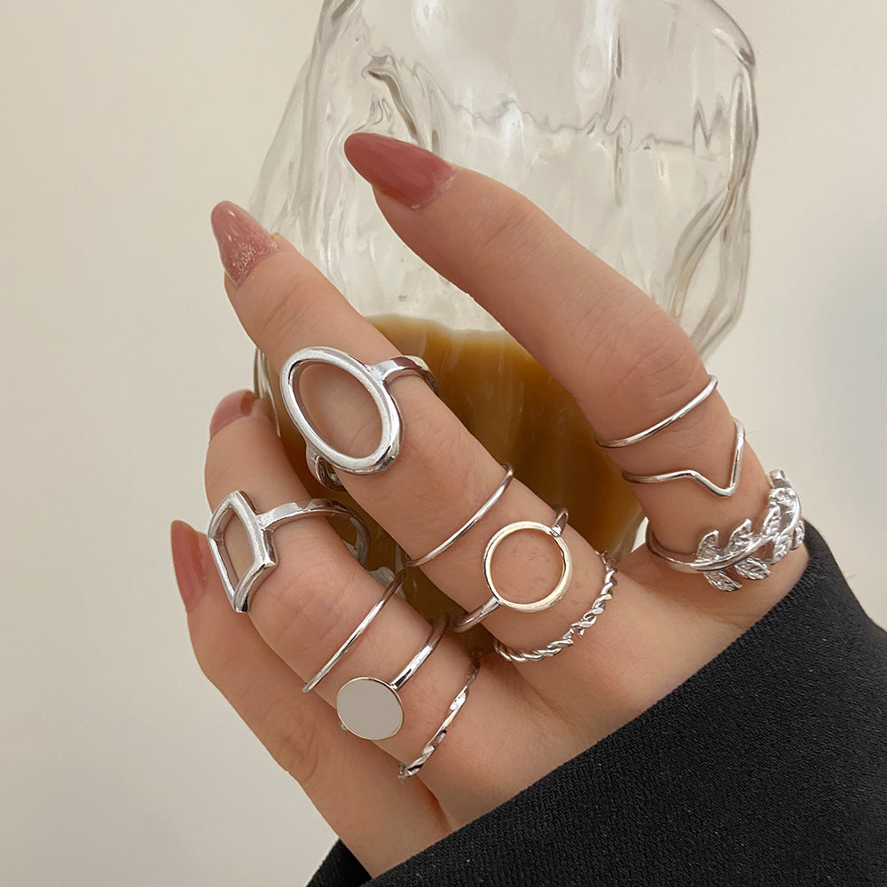 Geometric Leaf Ring