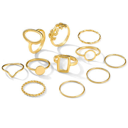 Geometric Leaf Ring