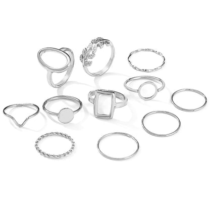 Geometric Leaf Ring