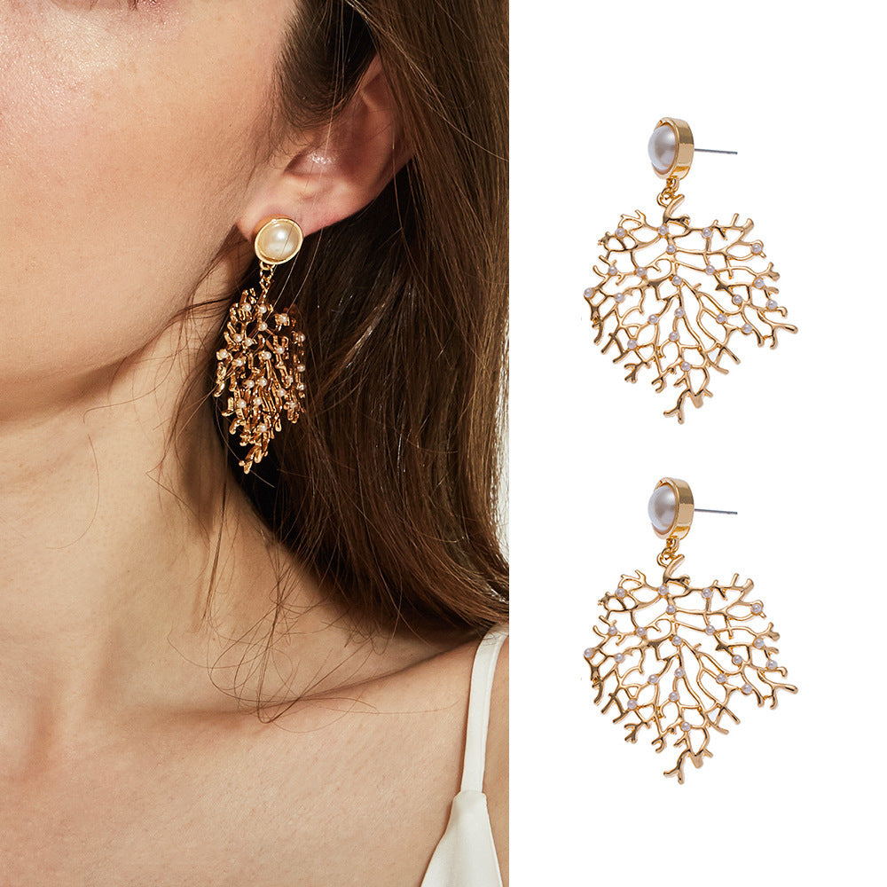 Coral Earrings